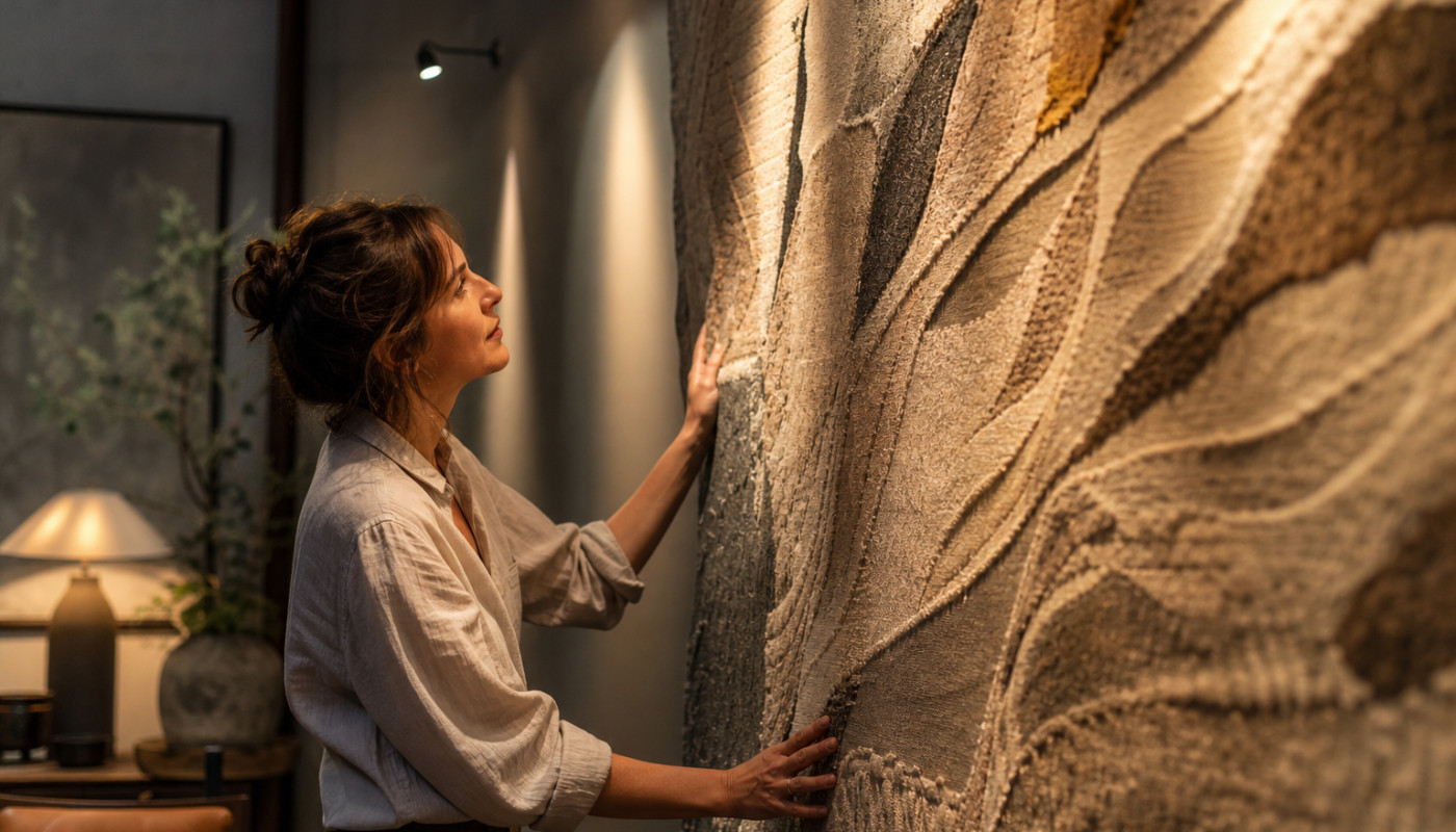 Comment l’éclairage sublime les tissus et tapisseries murales