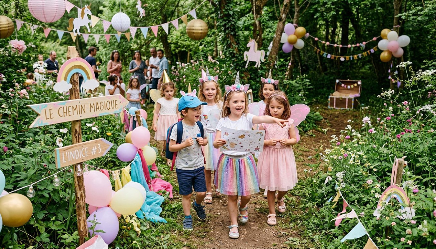 Organiser une fête d'anniversaire magique avec une chasse au trésor sur le thème licorne